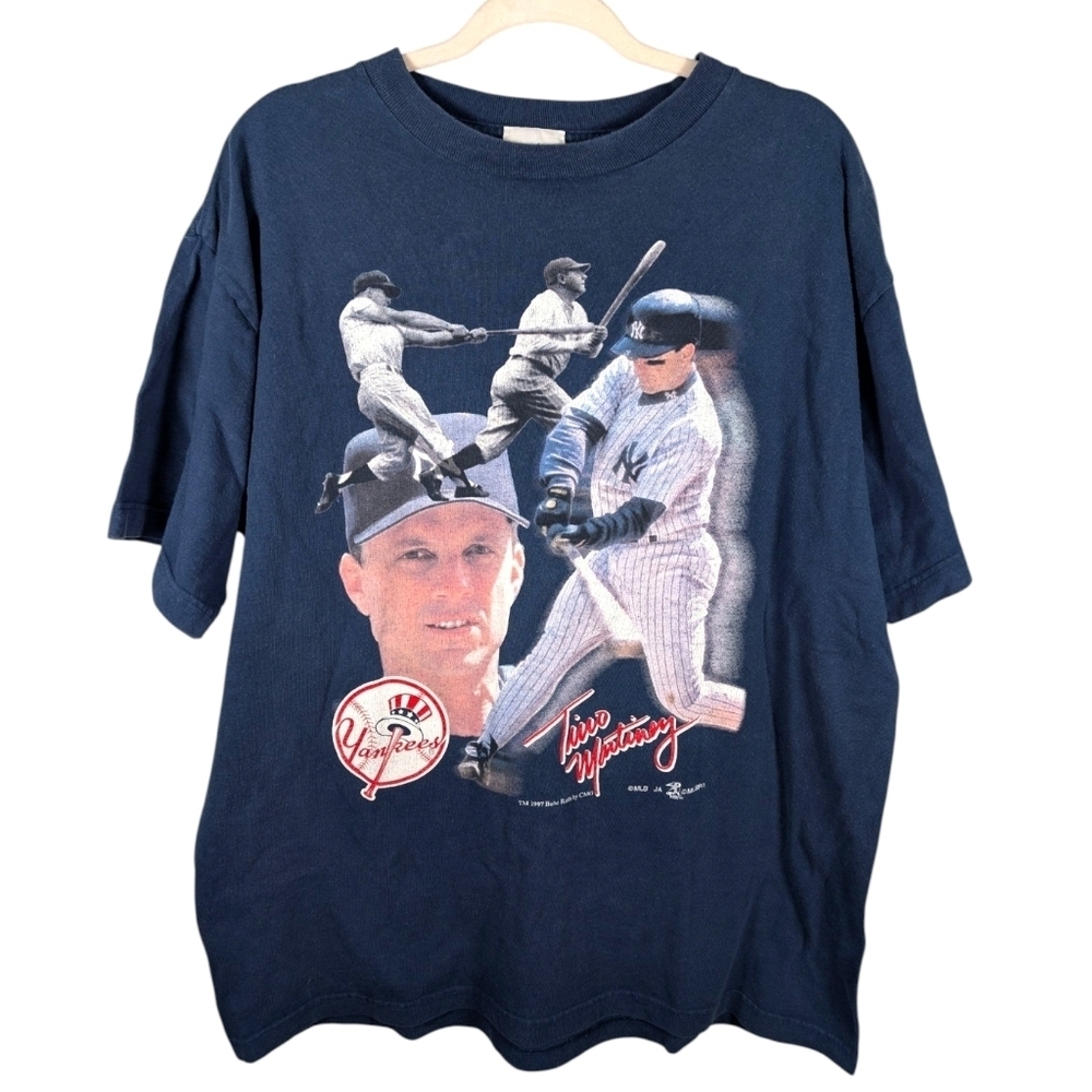 1997 MLB Joy Athletic Tino Martinez New York Yankees Babe Ruth By CMG T-shirt XL